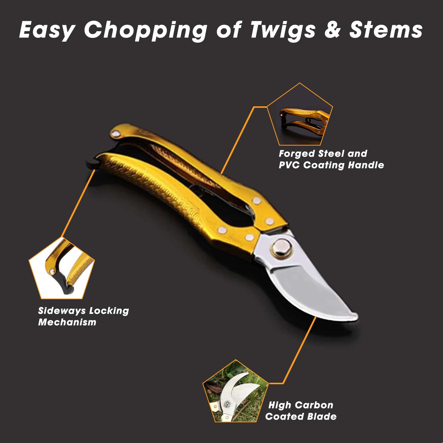 Gardening Tools - Garden Shears Pruners Scissor (1 Pc) Gardening Tools - Garden Shears Pruners Scissor (1 Pc)